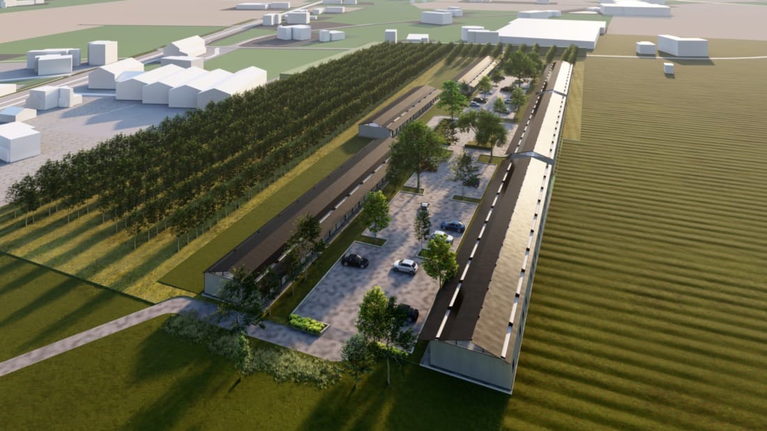Uitgetekende huisvestingsproject