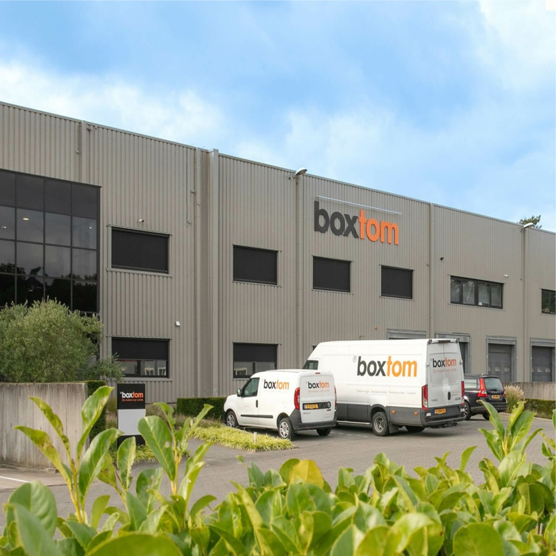 Kantoor en werkplaats van Boxtom in Goirle