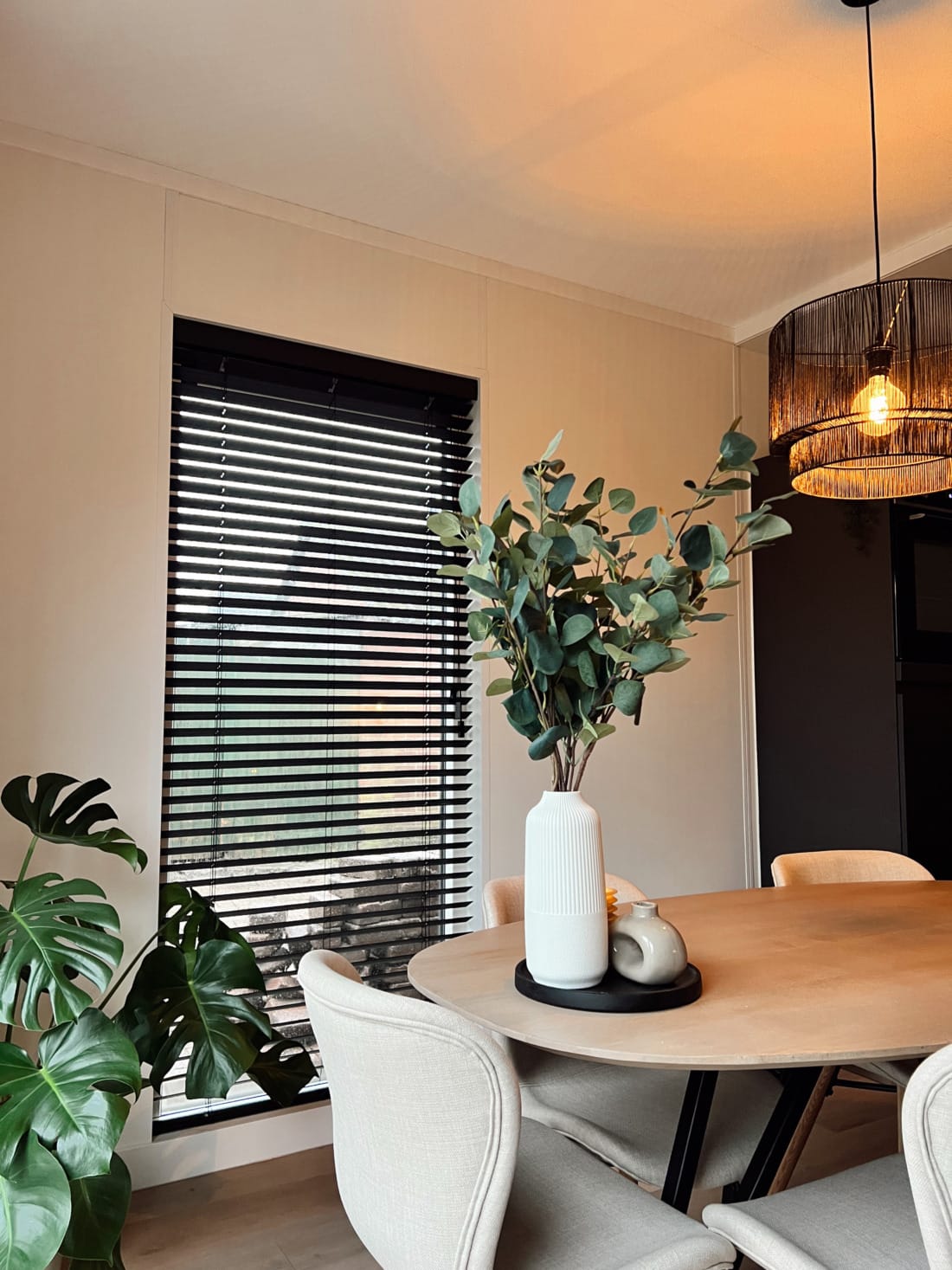 Luxe eethoek in mantelzorgwoning