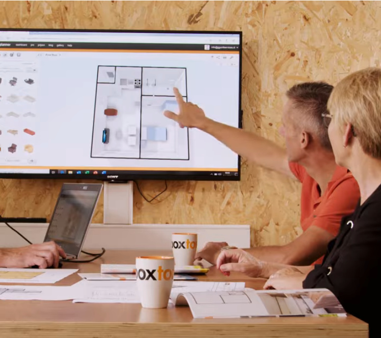 Ontwerp van woning bespreken bij Boxtom