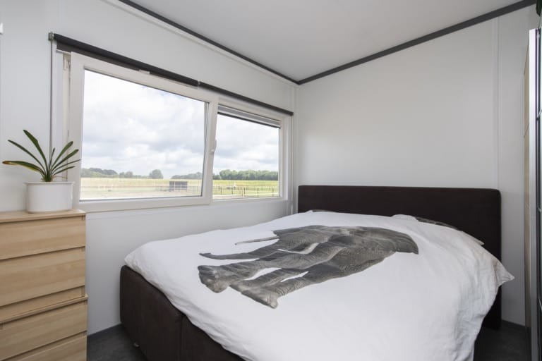 Ingerichte slaapkamer in woningtype B2