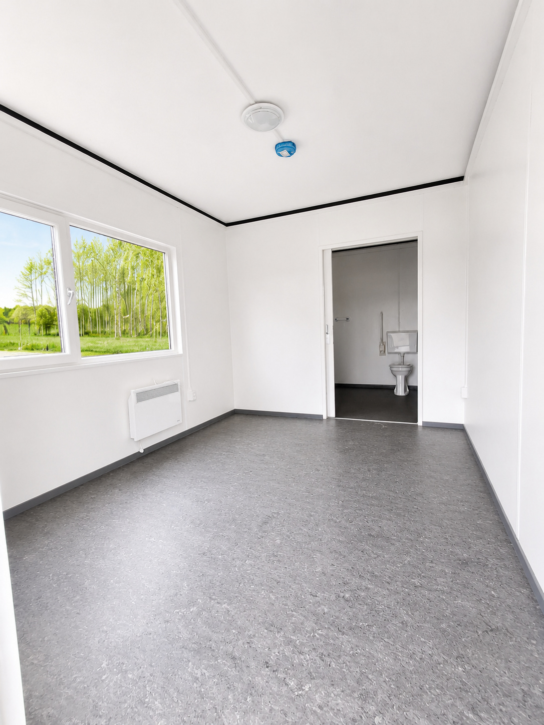 Leefruimte van een zorgkamer ZK1.