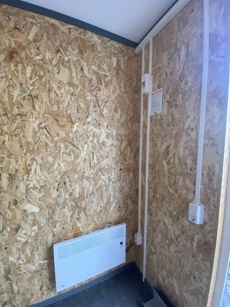 Verwarming in opslagunit