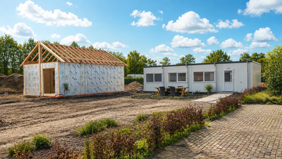 Tijdelijke woningen tijdens een verbouwing