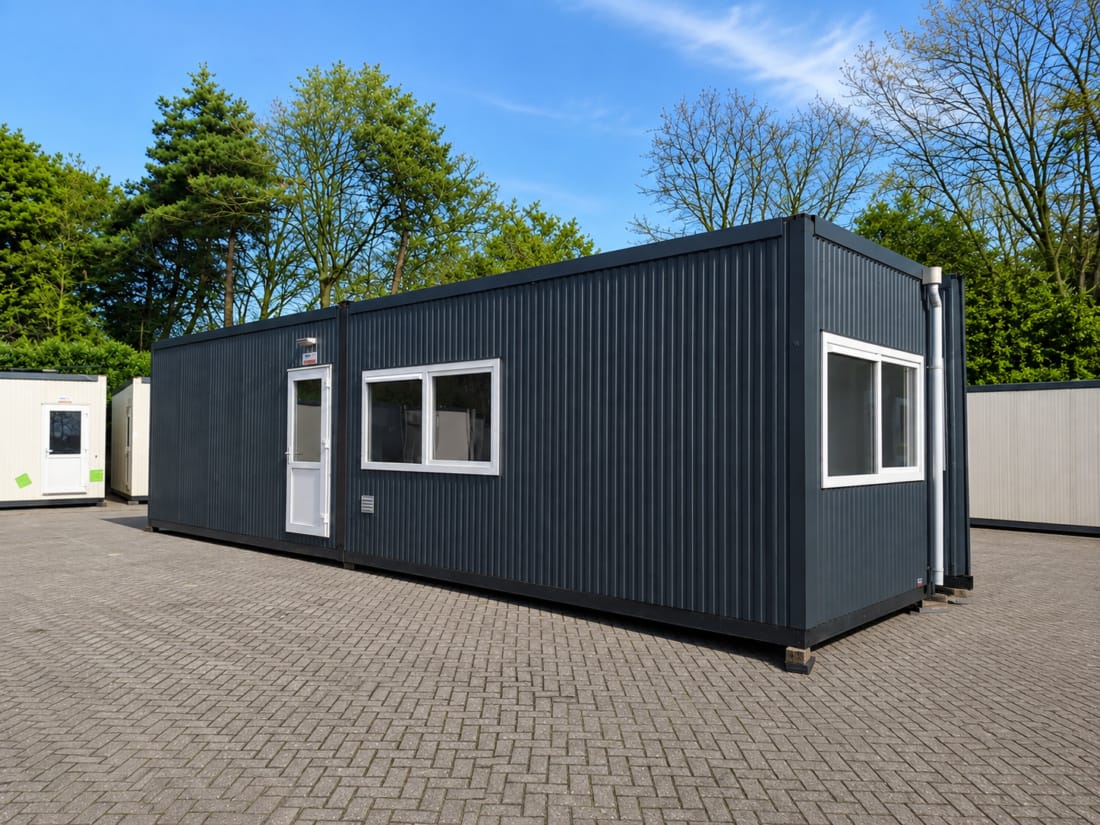 Voorkant en zijkant van woningtype A3.