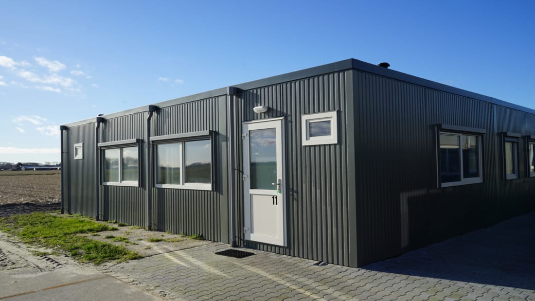 Huisvesting voor personeel op eigen grond.