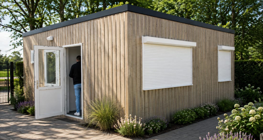 Skaeve Huse woning met houtlook