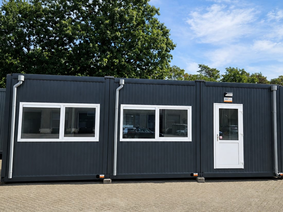 Voorkant mantelzorgwoning MB1 van Boxtom.