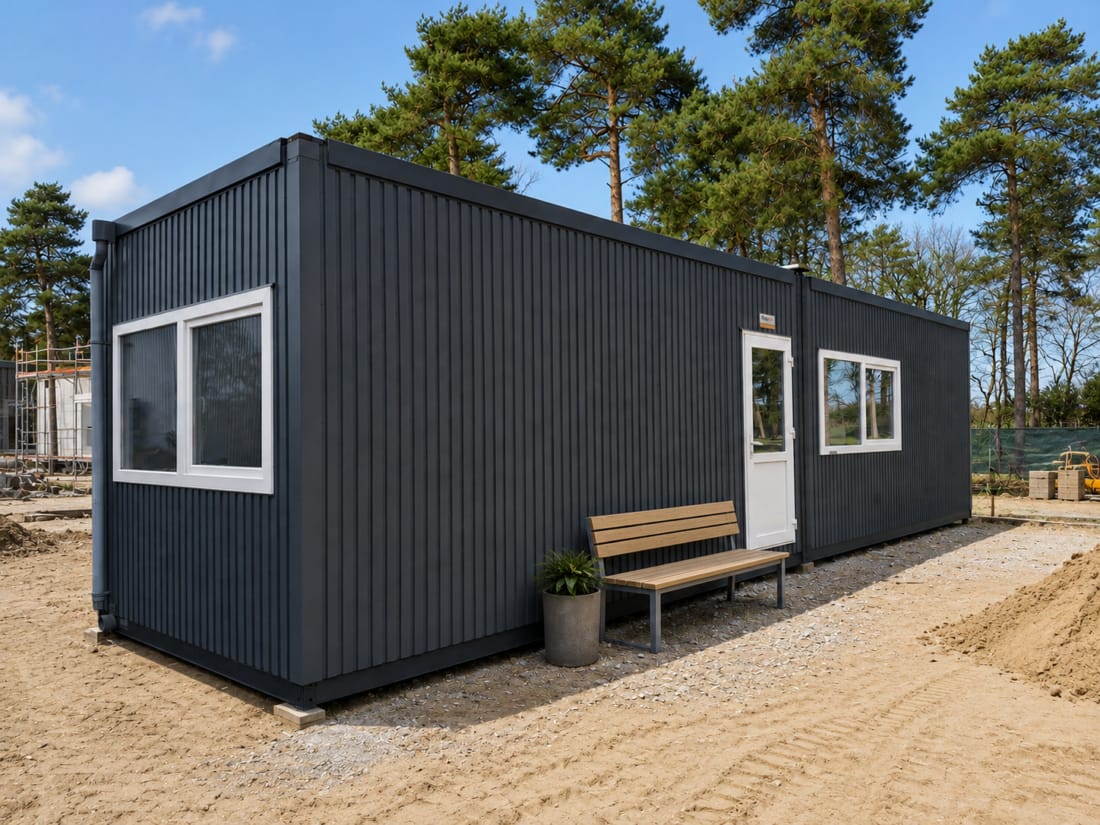 Woonunit op bouwterrein