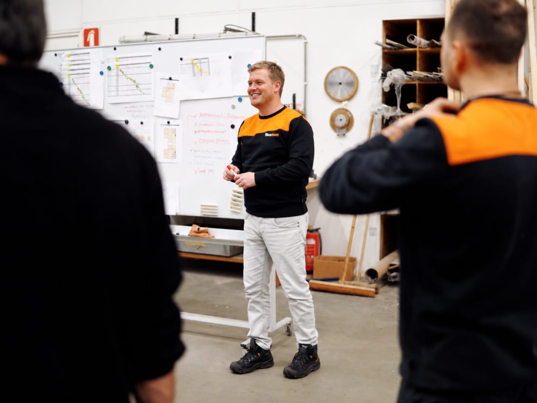 Boxtom specialisten bezig met planning van een project