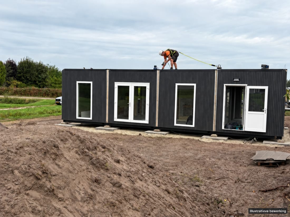 Plaatsing van een mantelzorgwoning door Boxtom transportcoördinator